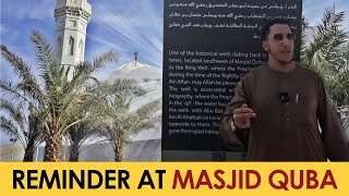 Shamsi Gives a Reminder about Masjid Quba, The Sahabah, & The Well of The Ring