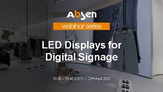 Absen Webinar: LED for Digital Signage