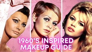 ICONIC 1960's VINTAGE MAKEUP Tutorial | Sophia Loren, Twiggy, Brigitte Bardot Makeup