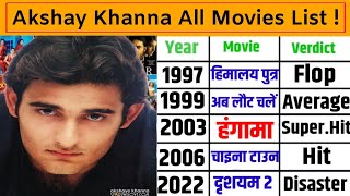 Akshay Khanna All Movies Name List| Akshay Khanna Hit Movies| All Movies| Box Office Collection