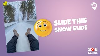 😍 Slide This Snow Slide | Travel | Snow Slide | Travelling | Travel Vlog 🔥 ADVENTURES FEVER #shorts