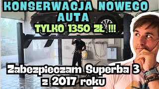 Koniecznie zrób konserwację w nowym aucie lub kilkuletnim! Skoda Superb 3 na podnośniku.