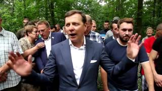 Олег Ляшко: "Ты, п**араст, б**дь, сажал эти деревья?!"