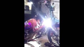 tes hidup mesin supra 2silinder 360° 220cc