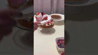 Delicious strawberry cheesecake and sugar pie for Easter 🐣 #shorts #youtubeshorts #ytshorts #cute