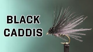 Black Caddis Dry Fly Pattern | CDC Variation | Fly Tying Tutorial