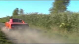 General Lee driving on a dirt road #generallee #hazzard #dukes #driving #charger #1969charger