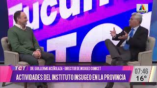 Actividades del instituto INSUGEO de la provincia con su director el Dr. Guillermo Aceñolaza