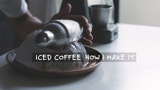 How I make Iced Coffee アイスコーヒーの作り方