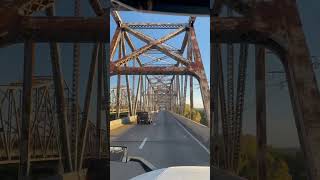 Vintage looking bridge north bound leaving Tennessee #18wheeler #automobile #trucker #uberrides #fyp