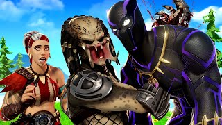 BLACK PANTHER vs PREDATOR - FIGHT for THEIR GIRLFRIEND'S LOVE.... ( Fortnite Roleplay )