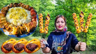 An amazing kebab in nature (beste kebab)Iranian Kebab |Persian kebab recipe|turkish kebab recipe