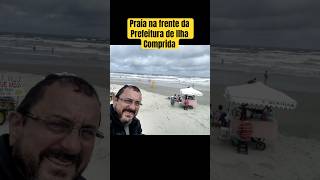 Praia na frente da Prefeitura de Ilha Comprida. #praia #ilhacomprida #interiorpaulista