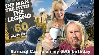 My 60th at Barnard Castle Caravan and Motorhome Club Site in Dougie a Ford Transit Custom campervan