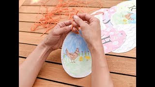 Easter crafts: DIY Easter bunting - Easter printable - Download