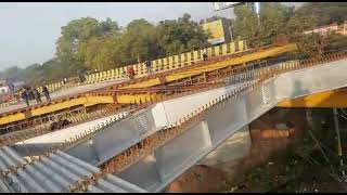 60mtr. Bow string girder launching in railway station Gwalior