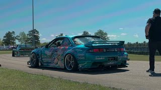 Koruworks Shredding the Cart Track at GridLife South in their Zenki S14! (@koruworks)