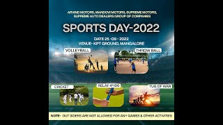 Arvind Motors, Mandovi Motors, Supreme Motors & Supreme Auto Dealers Sports Day on 25-09-2022