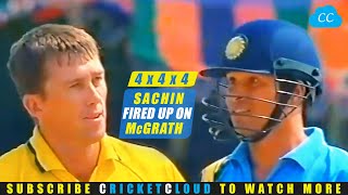 Sachin Smashing McGrath | 3 Fours in a Row | Best Shots vs Best Bowler !!