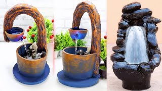 Cement Craft - Awesome Top 2 Indoor Tabletop Waterfall Fountains | Beautiful Indoor Water Fountains