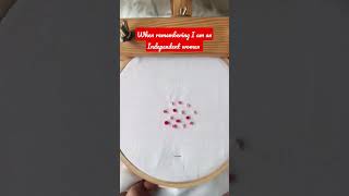 Basic flowers embroidery|| French knot flowers #embroidery #embroideryflowers