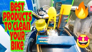 Best products to clean your bike at home 🔥 How I clean my Royal Enfield bullet 350 cc 🤩