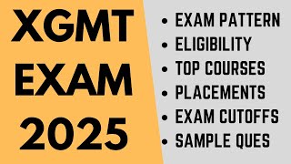 XGMT exam forms out | Avg salary: 20 lakhs, Imp dates, Exam Pattern, Syllabus, Sample paper, Cutoffs