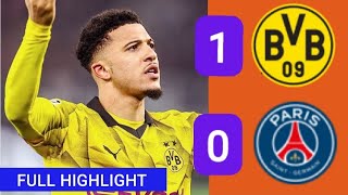 🛑 Dortmund (1 - 0) Psg HIGHLIGHTs: goal, Sancho, Mbappe, Hakimi, fans reactions ...