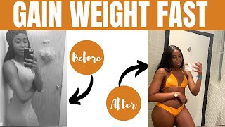 HOW TO GAIN WEIGHT FAST | WHAT I EAT IN A DAY TO GAIN WEIGHT AND GET THICK | Liallure