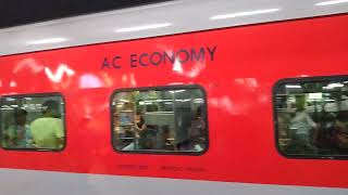 AC 3 Economy coach of Sewagram exp standing at Platform no 2 of Nagpur Railway Station