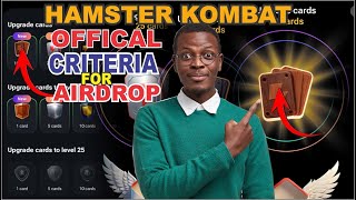 Hamster Kombat Airdrop  Official Criteria Exposed || Do This Now