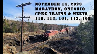 CPKC Intermodals & Meets ~ November 14, 2023 at Marathon, Ontario, Canada