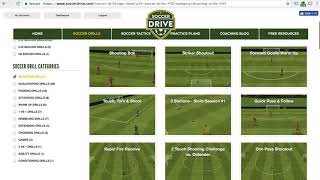 How to Search for Soccer Drills on SoccerDrive.com (updated April, 2018)