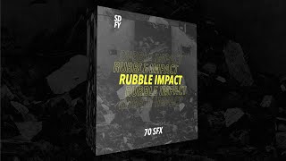 Rubble Impact Sound Effects | Sound Effect Pack | 70 SFXs