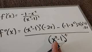 Graphing a rational f(x) with calculus