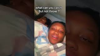 What can you catch but not throw #funny #couplethings #comedyprank #comedy #short #prankvideo