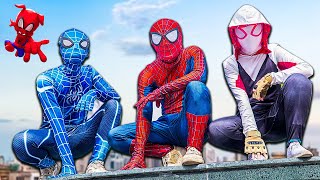 SUPERHERO All Story 2 | What if Team Spiderman One Day Challenge All RED 🕷️🔴?? (Funny, Action)