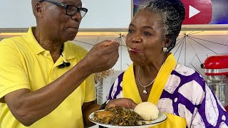 AT 82 YEARS, GRANDPA COOKS THE BEST VEGETABLE SOUP /NIGERIAN FOOD