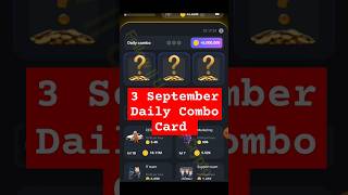 how to unlock 3 September daily combo card hamster Kombat | hamster Kombat daily combo cards