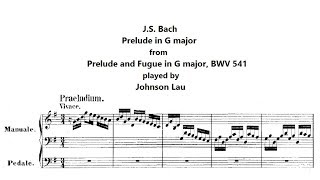 J.S. Bach - Prelude and Fugue in G major, BWV 541 (Prelude)