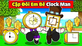 NABEE VÀ TOGA TRỞ THÀNH CẶP ĐÔI CLOCK MAN EM BÉ TRONG MINECRAFT*NABEE CẶP ĐÔI CLOCK MAN 👶⏰💜💛