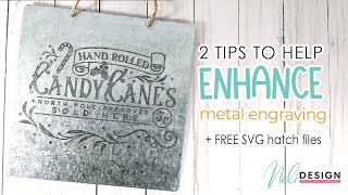 How to make metal engraving stand out when using the engraving tip of the Cricut Maker