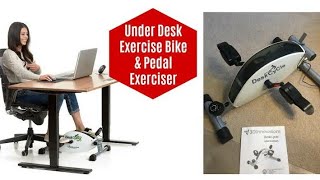 DESKCYCLE UNDER DESK BIKE PEDAL EXERCISER – MINI EXERCISE PEDDLER – STATIONARY CYCLE FOR HOME