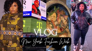 NYFW 2024 Vlog + Walking on a runway as Plus Size Model + emotional ending | Stephanie Briana