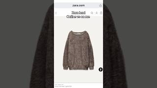 FAUX FUR KNIT SWEATER Zara #zaranewinstore #zaraonlineshopping #outfitideas