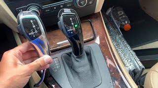 Black Vs Silver F30 Gear Selector in BMW E90