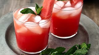 Watermelon Cooler | Watermelon #mocktail  | Summer drink