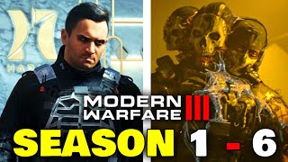 ALL Modern Warfare 3 Cutscenes (Seasons 1-6) Warzone & COD MW3 Seasonal Cutscenes lack of a story 🤦