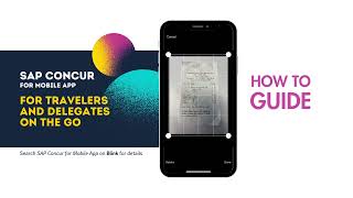 How to use the SAP Concur for Mobile App (Travelers & Delegates)