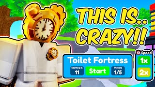 2X SPEED IS THE MOST INSANE FEATURE in Toilet Tower Defense